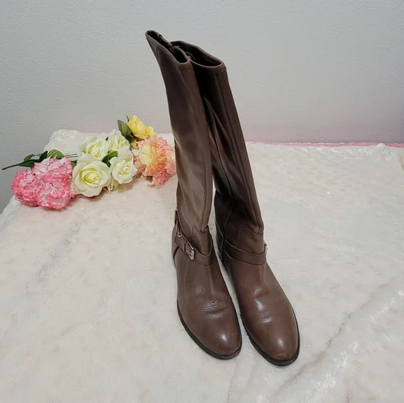 Ralph Lauren brown "Marion" tall knee riding boot size 6B - Picture 8 of 11